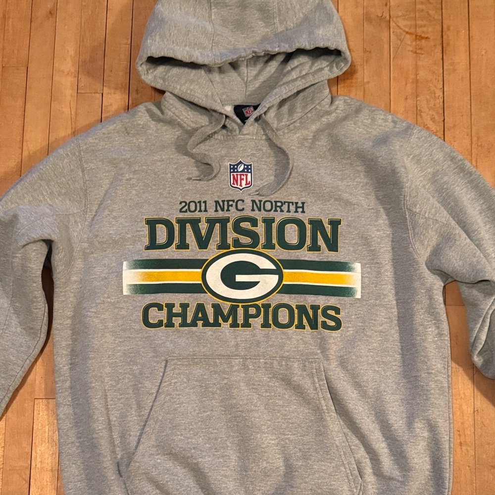 NFL Gray 2011 Green Bay Packers Division Champions Hoodie